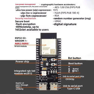 Ai Xiaozhi บอร์ดพัฒนา N8R2 N16R8 S3 ESP32โมดูล Wi-Fi โหมดคู่สำเร็จรูปสำหรับเสียงอัจฉริยะ IOT - Product Image 4