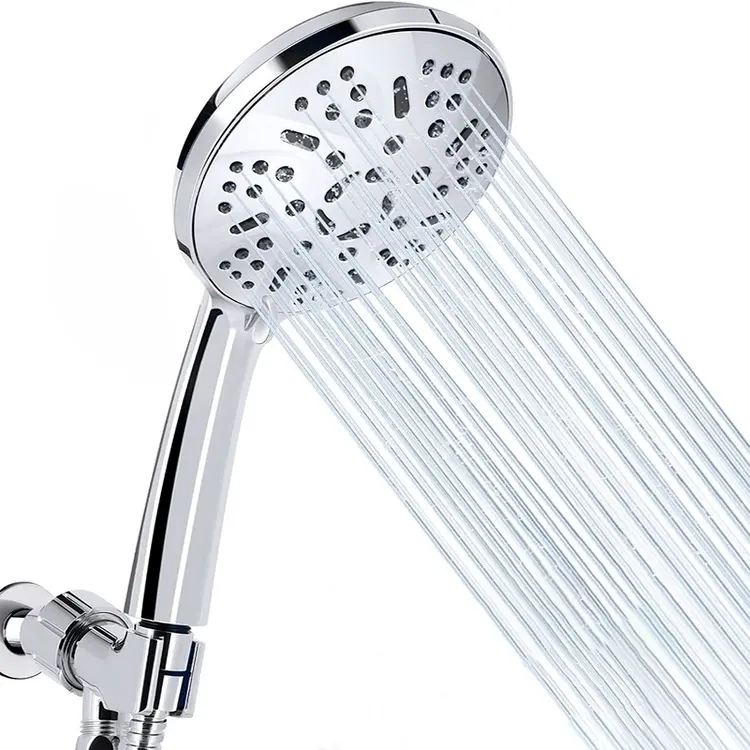 Big Hand Doppel dusch kopf mit Schlauch Kunststoff Anti-Kalk Aluminium Dusch kopf ist flexibel und einstellbar