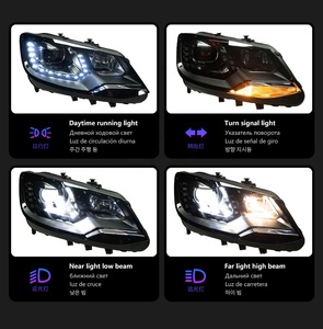 Conjunto de Faros de Repuesto para Volkswagen <span class=keywords><strong>Sharan</strong></span> <span class=keywords><strong>2014</strong></span>, Actualización de Posventa, Proyector de Doble Haz, Xenón, con Luces LED DRL - Product Image 2