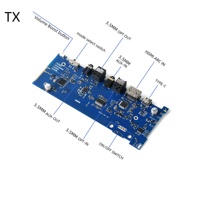 Diseño de Placa de Auriculares para TV, Efecto de Sonido Estéreo de 48K y 16 Bits, Módulo de Transmisión de Audio Inalámbrico de 2.4G Personalizado