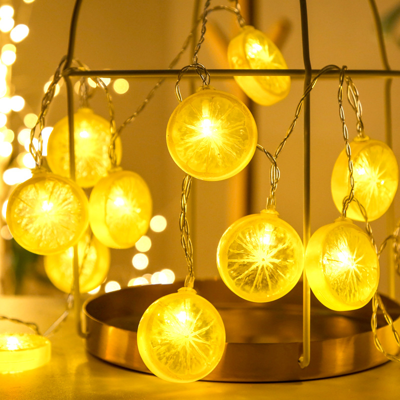 Lemon Battery Twinkle String Light Holiday Decoration Outdoor Indoor Wedding Party Christmas Tree Bedroom Holiday Lighting Decor