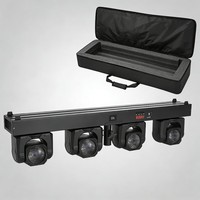 Barre de lumière LED mobile STSLITE 4x60W RGBW 4-en-1 avec sac de transport pour DMX512, discothèque, DJ