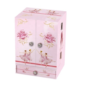 Caja musical de madera con forma de estrella brillante para niñas, cajita musical para joyería - Product Image 6