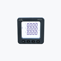 EASTSONG ES72Y-I3 72mm Amperemeter Digital AC Tiga Fasa 5A 1A LCD LED Lampu Latar Putih Panel Meter Arus 3-Fasa RS485 Modbus RTU