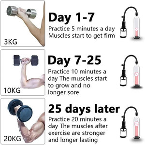 Pompa Manuale a Vuoto per Ingrandimento del Pene con Anelli in Silicone, Giocattoli per Adulti, Allenatore del Pene, Booster a Pressione Negativa per Uomo - Product Image 5