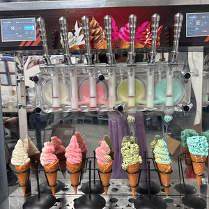 Macchina per Gelato Soft Serve Commerciale 4+3 Gusti Misti - Automatica per Ristoranti e Caffetterie - Product Image 6