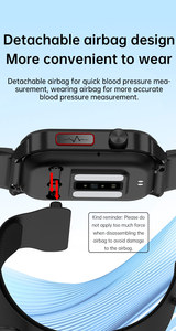 <span class=keywords><strong>Montre</strong></span> connectée unisexe avec surveillance en temps réel de l'acide urique, <span class=keywords><strong>oxymètre</strong></span>, ECG, suivi du sommeil, fréquence cardiaque, tension artérielle, IP65, télécommande, calendrier 7-10 - Product Image 6