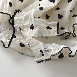 Ensemble 2 pièces pour bébé fille, combinaison à manches longues avec chapeau, tenue triangulaire, printemps-automne - Product Image 3
