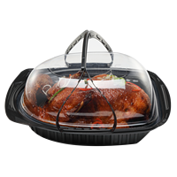 Maßgefertigte Einweg-Biologisch Abbaubare PP-Kunststoff Takeout-Boxen für Brathähnchen, Pizza, Sandwich & Salat mit Griff für Fast Food und Kartoffelchips