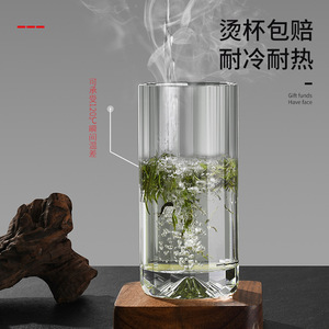 Crystal Glass Cup Set Six Piece Thickened Borosilicate Heat Insulating For Home Living Room Use - Product Image 4