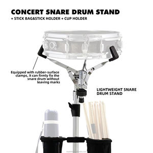 JBK Multifunción Snare Drum Stand Drumstick Almacenamiento Estante Plegable Ajustable Instrumento <span class=keywords><strong>de</strong></span> Percusión Accesorios - Product Image 3