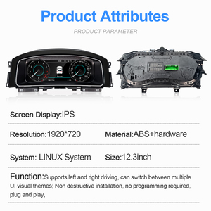 <span class=keywords><strong>Tableau</strong></span> <span class=keywords><strong>de</strong></span> <span class=keywords><strong>bord</strong></span> numérique LCD HD 12,3 pouces Navihua pour VW Golf 7 2014-2020 - Product Image 5