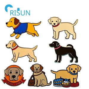 Fabricación esmalte cachorro perro Pin broche amarillo <span class=keywords><strong>Labrador</strong></span> Retriever solapa Pin personalizado <span class=keywords><strong>Labrador</strong></span> laboratorio perro Pin insignia - Product Image 1