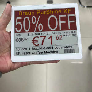 Etiqueta Electrónica de Precio Digital con Pantalla de Tinta Electrónica de 4 Colores y 5.8 Pulgadas, Sistema EAS para Supermercados, ESL, Bluetooth, BLE, NFC - Product Image 2