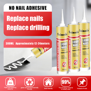 SEIMEDA 300ml Haute Tack SBS Résine Polymère <span class=keywords><strong>Adhésif</strong></span> Séchage Rapide Étanche Sans Ongles Liquide Ongles Colle Plus <span class=keywords><strong>De</strong></span> Mastic Construction - Product Image 3