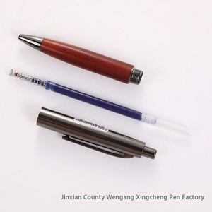 In-Stock Sandalwood Signature <b>Retractable</b> Gel <b>Pen</b> Corporate Office Metal Ballpoint <b>Pen</b> with Engraved Logo for Conference Gift - Product Image 4