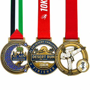 Médailles de Sport Personnalisées Marathon 42K 21K Défi Alpin Alliage de Zinc 3D Émail Récompenses Finisseur - Product Image 3