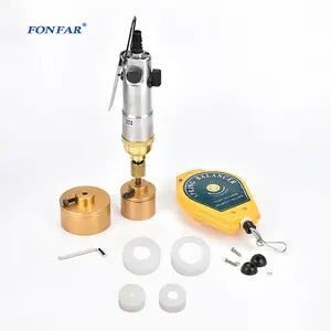 Manual portable electric pneumatic perfume cosmetic small plastic bottles screw capping machine