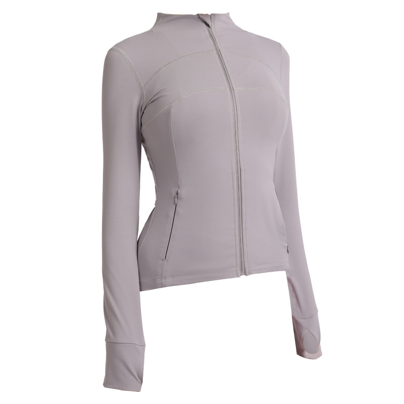 2026 New Style Spring Autumn Yoga Wear Long-Sleeved Quick-Drying Fitness Running Top Sports Jacket Women Spandex/Nylon