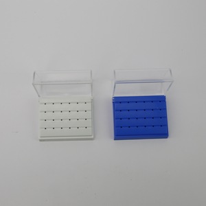 Dental Bur Holder LK-1405 24 Holes Blue Square Root Canal <b>File</b> <b>Storage</b> <b>Box</b> For Dental Instruments - Product Image 3