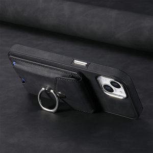 Fundas de Teléfono con Tarjetero de Cuero PU Resistentes a Impactos para iPhone, con Cierre de Cremallera, Estilo Urbano, Venta al Por Mayor - Product Image 2