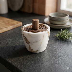 Brûleur d'encens en bois et résine noir, diffuseur aromatique, utilisation toute saison, style unique, décoration, cadeau parfumé pour la maison, Ramadan, Aïd, nouveauté - Product Image 1