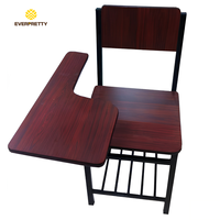 Chaises d'école ergonomiques en bois avec tableau d'écriture pour salles de formation commerciales – Vente en gros