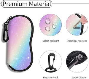 Custom Soft Ultra Light Neoprene Zipper Eyeglass Case Belt <b>Clip</b> Sunglasses Pouch With <b>Hook</b> Promotion Gift - Product Image 4