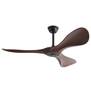 <b>Ceiling</b> <b>Fan</b> With Wooden Blades Dc Motor <b>Remote</b> <b>Control</b> Quiet Design For Dining Room Living Room Industrial Use - Product Image 2