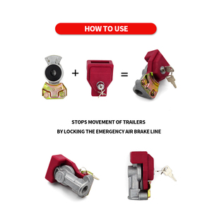 เบรกอากาศพลาสติก PP สีแดงล็อกกันด้วยมือสำหรับรถพ่วงรถแทรกเตอร์ - Product Image 6