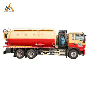 Super-Above Cleaning And Sewage Suction Truck 6X4 22CBM Dongfeng For Sale