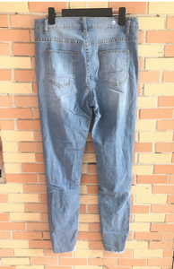 Jean en denim brésilien déchiré taille haute coupe skinny pour <span class=keywords><strong>femme</strong></span> - Product Image 6
