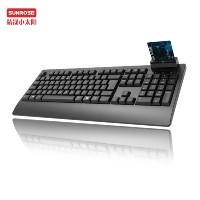 Keyboard Proyeksi USB Berkabel Ukuran Penuh Kualitas Tinggi Kustom K300R dengan Pembaca Kartu Cerdas Baru