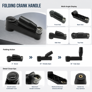 Poignée à manivelle rotative pliable en bakélite pour <span class=keywords><strong>tour</strong></span> CNC, fraiseuse, rectifieuse, outil de préhension - Product Image 4