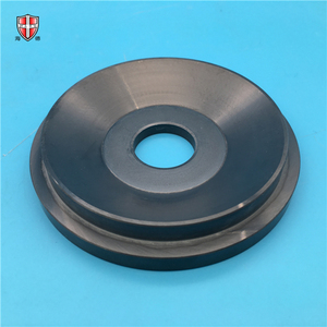 Siège de soupape en céramique de nitrure de silicium résistant à l'usure, douille étagée durable en Si3N4, composant industriel dur anti-friction - Product Image 1