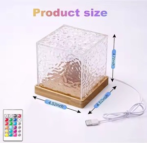 Shingel 16 Colors Flame Crystal <strong>Sunset</strong> Lamp USB LED Dynamic <strong>Water</strong> Ripple Light Projector Creative Night Light Living Room Home - Product Image 3
