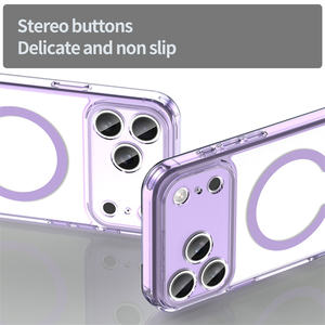 Custodia <span class=keywords><strong>trasparente</strong></span> con magnete di carica senza fili per <span class=keywords><strong>iPhone</strong></span> 15 16 14 13 17 <span class=keywords><strong>12</strong></span> 17 Pro Max air <span class=keywords><strong>Cover</strong></span> morbida antiurto magnetica - Product Image 6