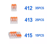 75개 퀵 커넥트 터미널 투명 와이어 커넥터 PCT412/PCT413/PCT415CE