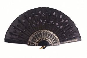 Abanico Plegable de Plástico con Diseños de Dragones Bordados Chinos Orientales en Varios Colores para Artículos Promocionales de Fiesta - Product Image 5