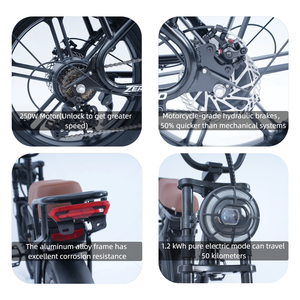 Bicicleta Eléctrica de Ciudad Premium Zerogo V3 con Neumático Ancho <span class=keywords><strong>E</strong></span>-Bike 15Ah Freno Electrónico en Stock de Almacén - Product Image 2