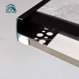 Marches d'<span class=keywords><strong>escalier</strong></span> en métal Win Top, marches d'<span class=keywords><strong>escalier</strong></span> pour rampes en <span class=keywords><strong>bois</strong></span>, marches de terrasse, bande antidérapante en alliage d'aluminium - Product Image 2