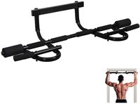 CooSport Barre d'exercice pliable en métal à fixer sur porte pour entraînement à domicile, idéale pour les tractions et les dips