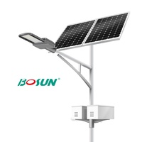 BOSUN Split Solar LED Street Light-Haute puissance 80W 100W Aluminium de haute qualité IP65 étanche pour une utilisation sur autoroute en extérieur