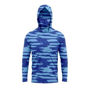 Camiseta de Pesca para Hombre, Personalizada con Logotipo, Talla Grande, Transpirable, de Manga Larga, Secado Rápido, Protección UV UPF 50, Duradera, de Spandex/Poliéster - Product Image 2