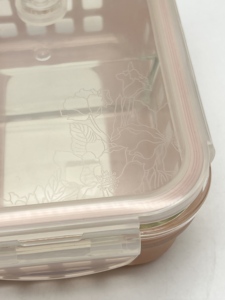Lonchera de Vidrio Borosilicato de Alta Resistencia, Apta para Microondas, Contenedor de Almacenamiento de Alimentos con Compartimentos, Resistente a Fugas, Tazón para Preparación de Comidas - Product Image 4