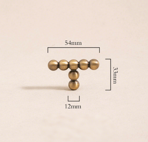 Manija de puerta larga de latón perla de bronce de lujo moderno para armario, cajón, puerta de armario, dormitorio, baño, apartamento - Product Image 2