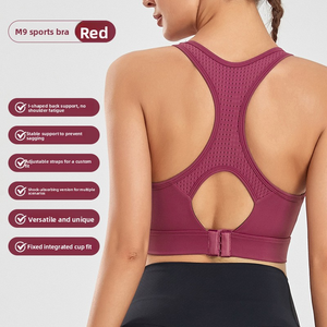 Soutien-gorge de sport sans fil pour femme, type gilet, avec bonnets moulés, bretelles fixes et fermeture dorsale, idéal pour la gym et la course à pied - Vente en gros - Product Image 2