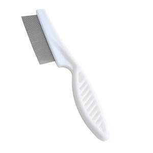 Peine para pulgas de gatos, herramienta de aseo para mascotas con dientes finos de 0,05 cm para gatos y perros, elimina el pelo suelto y los residuos - Product Image 5