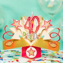 Cartes 3D Pop-up d'<span class=keywords><strong>Anniversaire</strong></span> Milestone à Monter Soi-Même avec Panneau Vierge pour <span class=keywords><strong>Message</strong></span> Personnel, Cadeau Surprise et Trésor d'<span class=keywords><strong>Anniversaire</strong></span> - Product Image 4