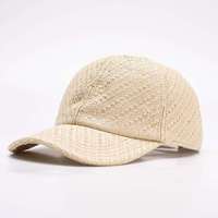 Gorra de Béisbol Ajustable Unisex de Talla Única, 6 Paneles, Tejido Transpirable e Impermeable, Diseño a Cuadros, Cierre con Hebilla Metálica, Promocional